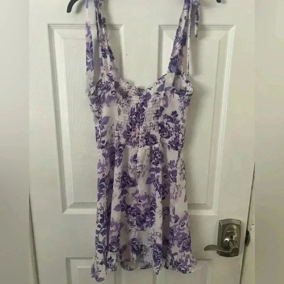 Aqua Floral Ruffle Dress - 100% exclusive. NWT. Size Small - Picture 4 of 4